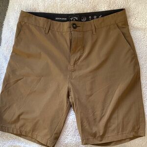 Billabong Tan Flat Front Shorts